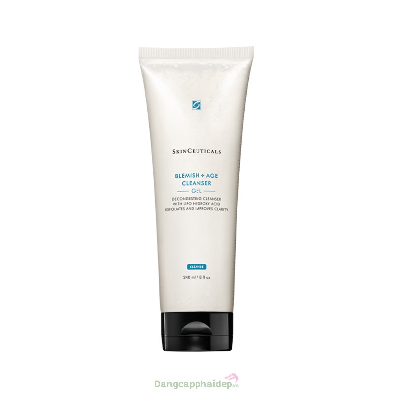 Gel rửa mặt làm sạch sâu Skinceuticals Blemish + Age Cleanser Gel 240ml