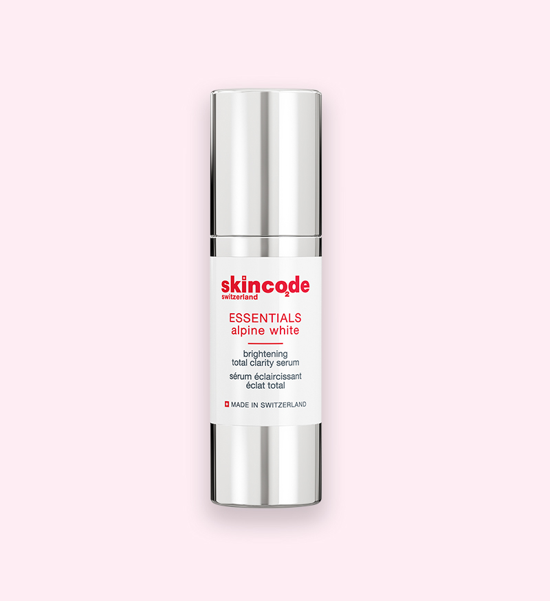 Huyết thanh dưỡng trắng giảm nám Skincode Alpine White Brightening Total Clarity Serum 30ml - MS 1602