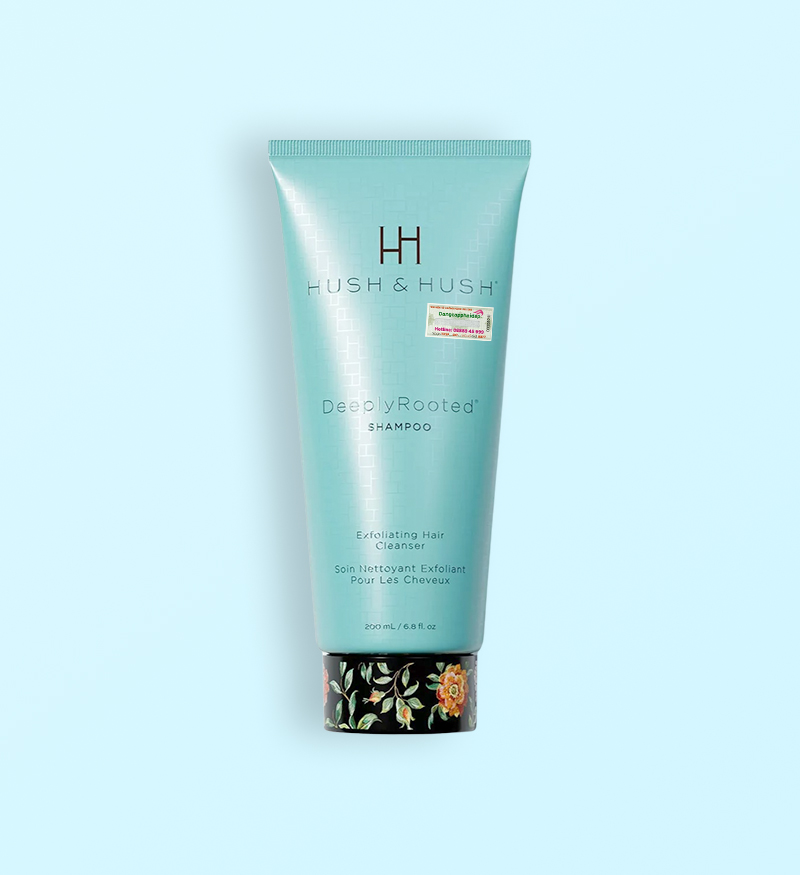 Dầu gội làm sạch tẩy da chết Hush and Hush DeeplyRooted Shampoo 200ml