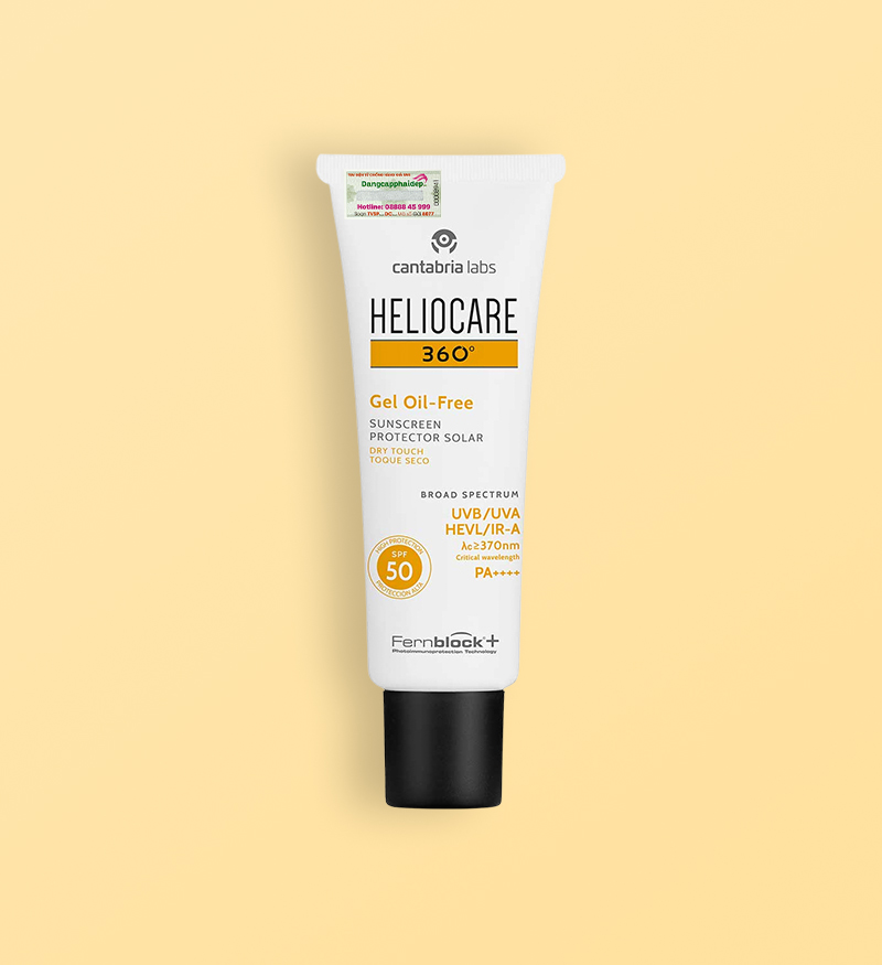 Kem chống nắng cho da dầu mụn Heliocare 360 Gel Oil-free SPF 50 tuýp 50ml