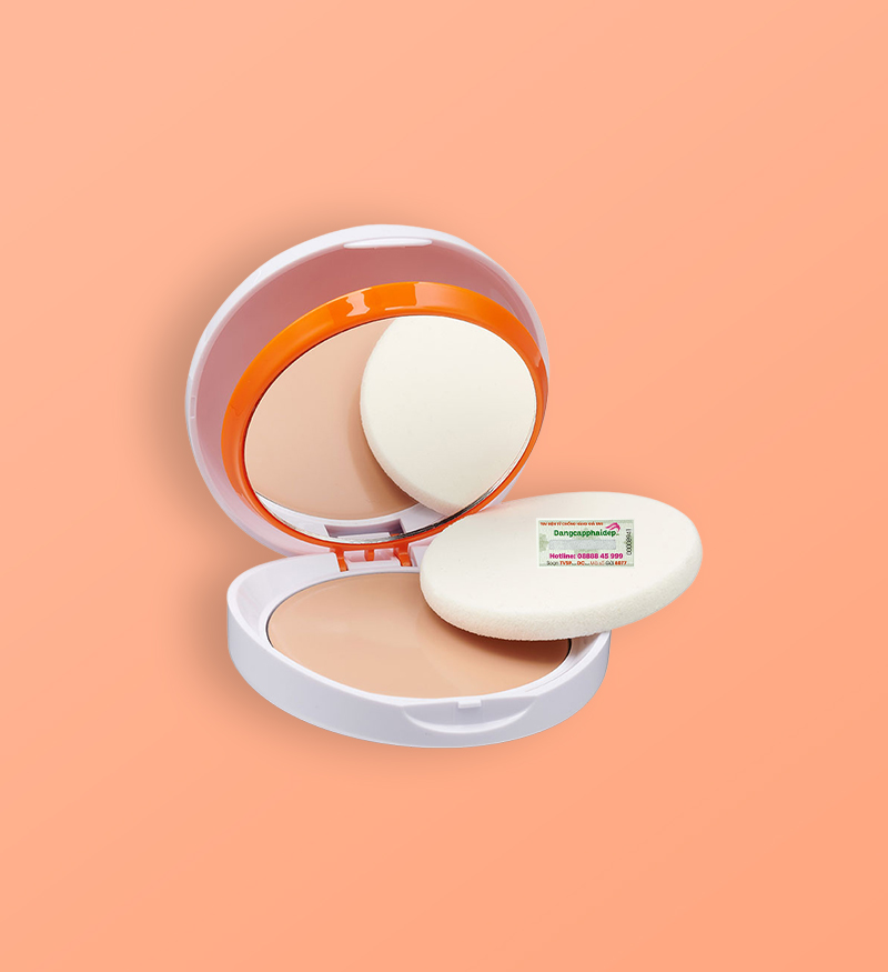 Phấn nền chống nắng màu nâu Heliocare Oil-Free Compact Brown SPF 50 hộp 10g