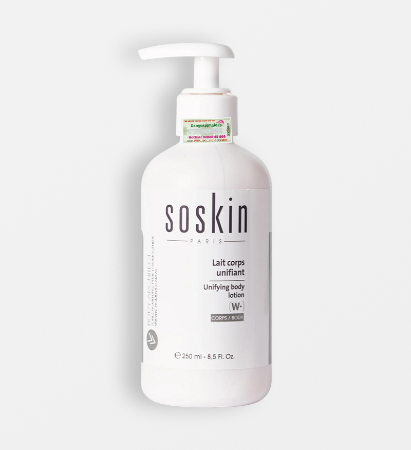 Sữa làm đồng nhất màu da body Soskin Unifying Body Lotion 250ml