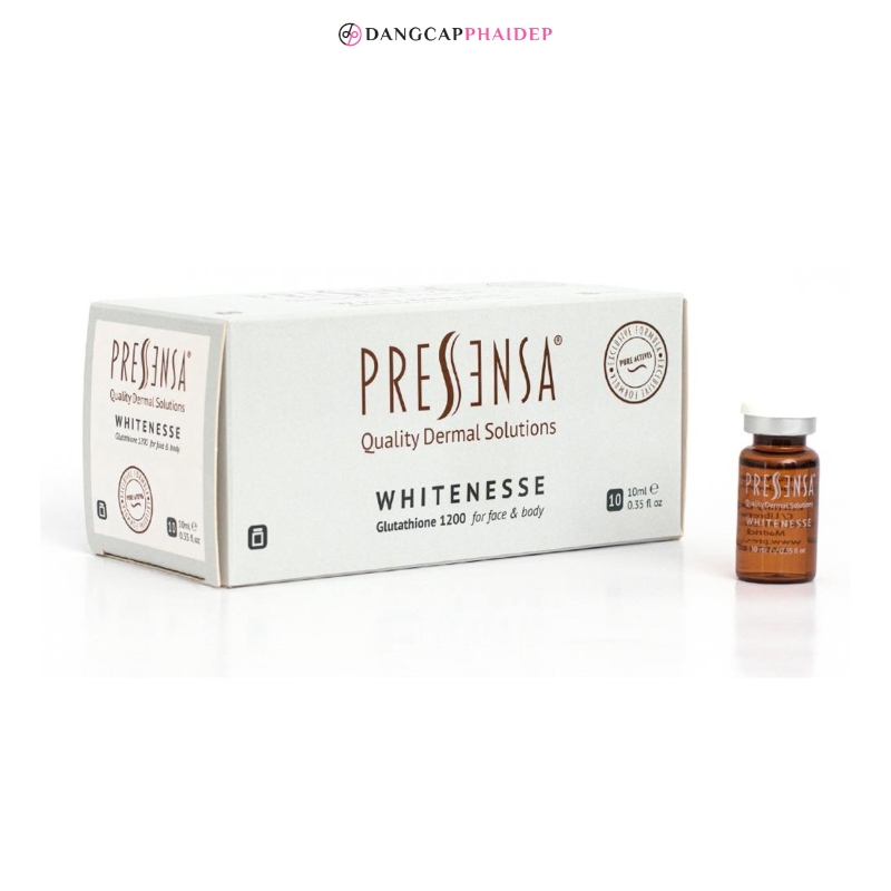 Hoạt chất Pressensa Whitenesse (Glutathione 1200) loại bỏ nám, tàn nhang