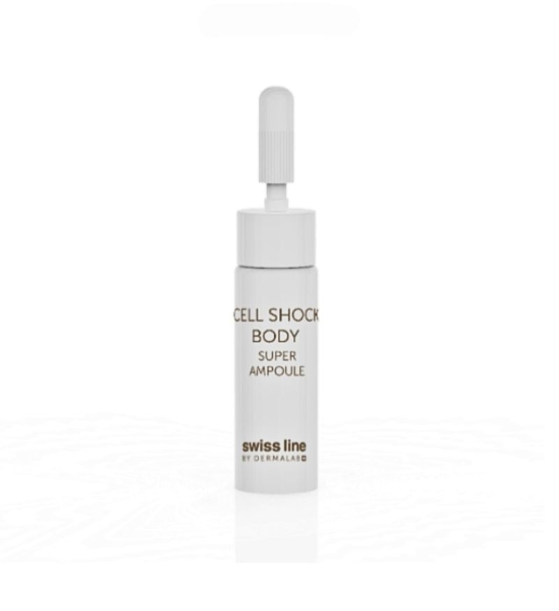 Tinh chất Swissline Cell Shock Body Super Ampoule trẻ hóa vùng cổ và ngực 18x5ml - MS 1527C