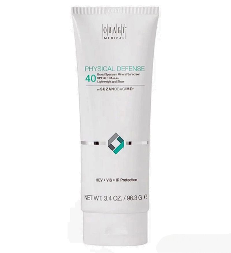 Kem chống nắng vật lý SuzanObagiMD Physical Defense Broad Spectrum SPF 40 96.3g - Bảo vệ da hoàn hảo khỏi tia UV, HEV, VIS, IR