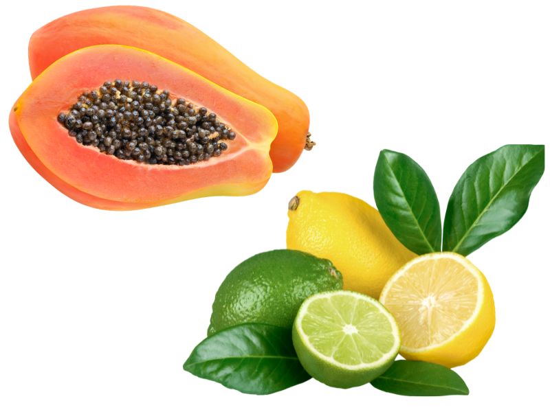 Cách làm trắng da trong 1 đêm cùng đu đủ và nước cốt chanh