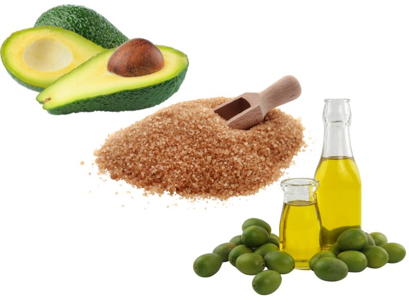 Cách làm trắng da body bằng bơ, đường nâu, dầu oliu