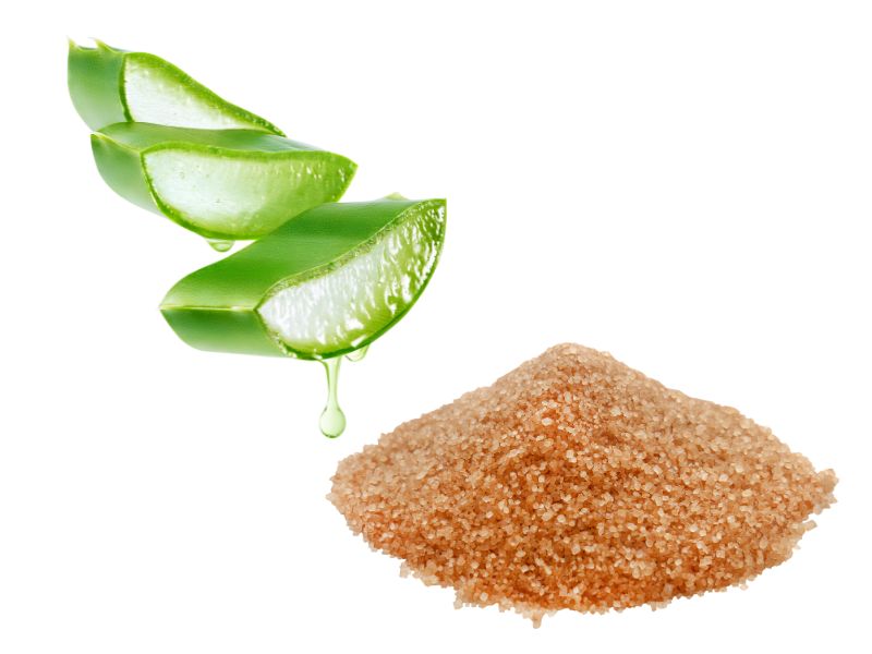Cách làm trắng da trong 1 đêm bằng lô hội và đường nâu