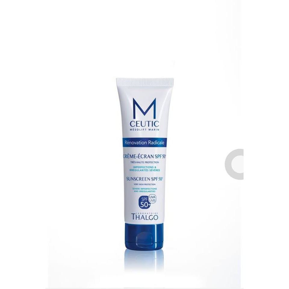 Kem chống nắng cao cấp Mceutic Thalgo SPF 50+; sản phẩm thuộc tập đoàn mỹ phẩm Thalgo (Pháp)