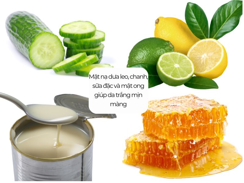 công thức mặt nạ làm trắng da bằng dưa leo