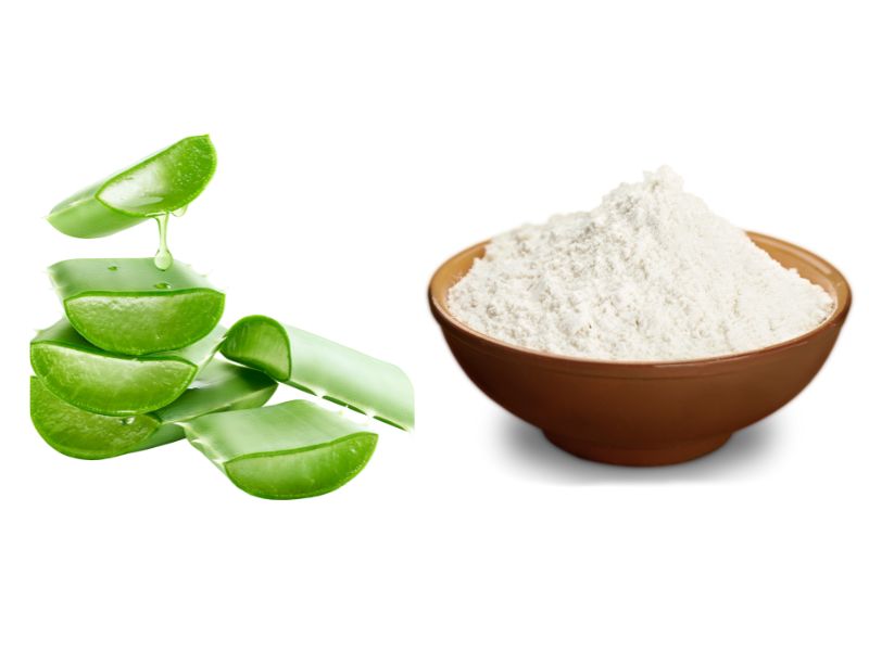 Cách làm kem lột trắng da an toàn tại nhà với gel nha đam và bột mì