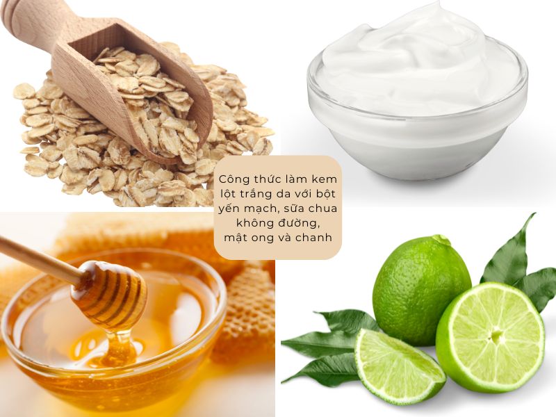 Công thức làm kem lột trắng da tại nhà