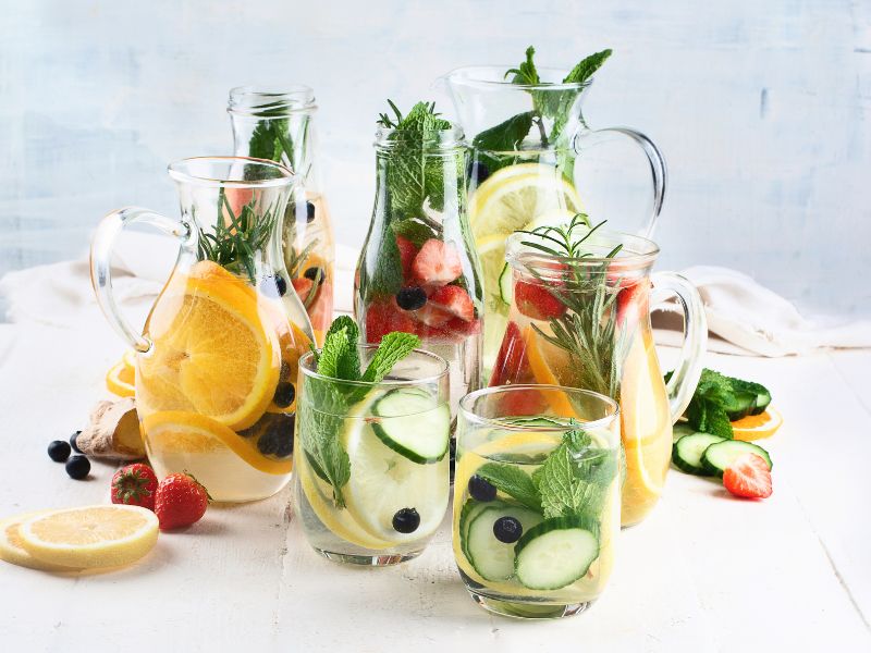 cách làm nước detox trắng da