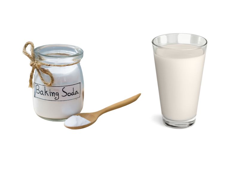 mặt nạ baking soda sữa tươi làm trắng da mặt