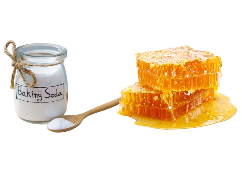cách làm mặt nạ từ baking soda và mật ong trắng da