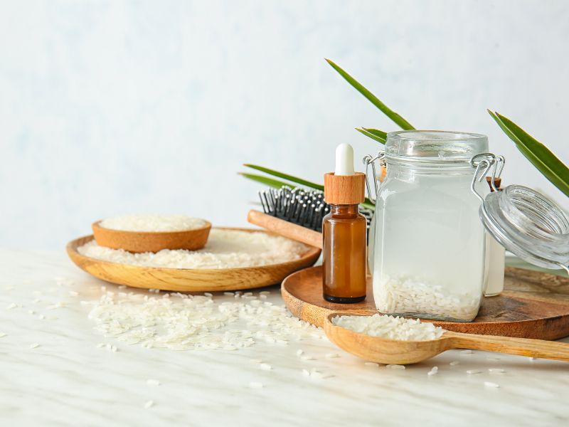 Tắm trắng toàn thân với nước vo gạo