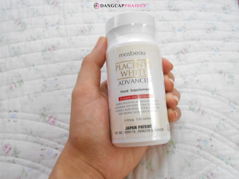 Mosbeau Placenta White Advanced sở hữu hàm lượng collagen cao.