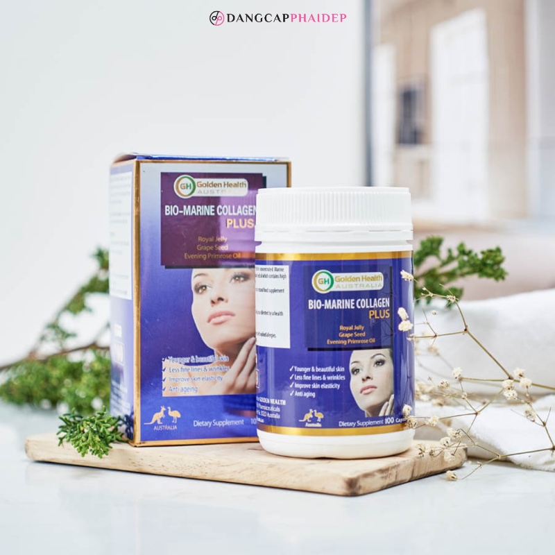 Sản phẩm là collagen làm trắng da nổi tiếng của Golden Health.