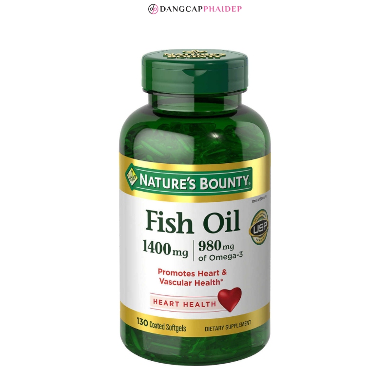 Dầu cá Nature's Bounty Fish Oil 1400mg.