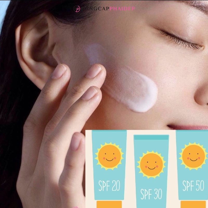 Nên sử dụng kem chống nắng có chỉ số SPF ít nhất là 30.