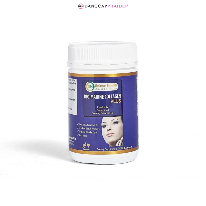 Viên uống Golden Health Bio Marine Collagen Plus.