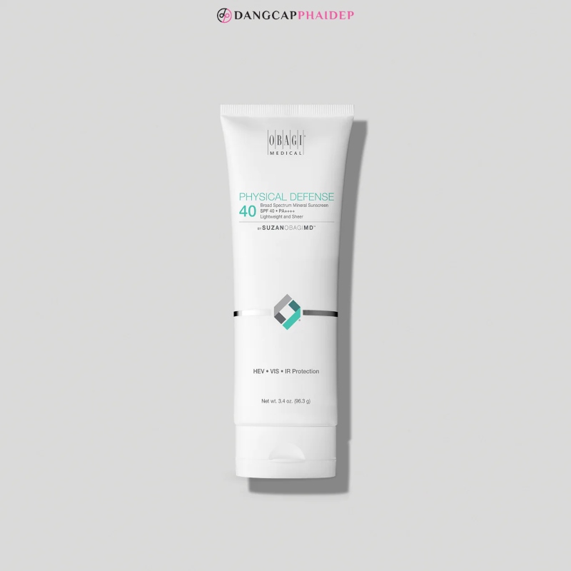 SuzanObagiMD Physical Defense Broad Spectrum SPF 40 là kem chống nắng vật lý.