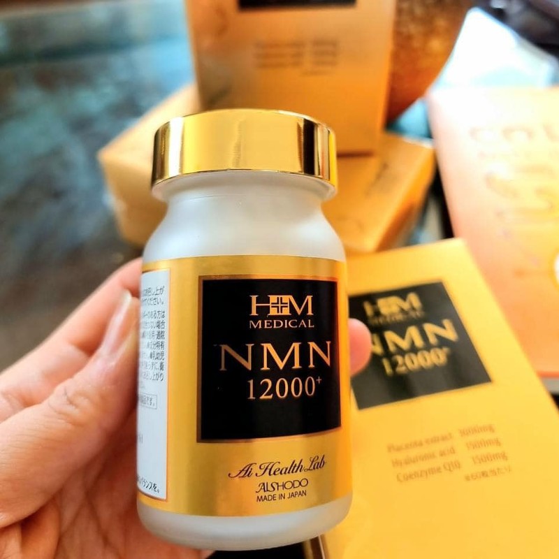 Viên uống ngừa lão hoá NMN Aishodo 12000 Nhật Bản.