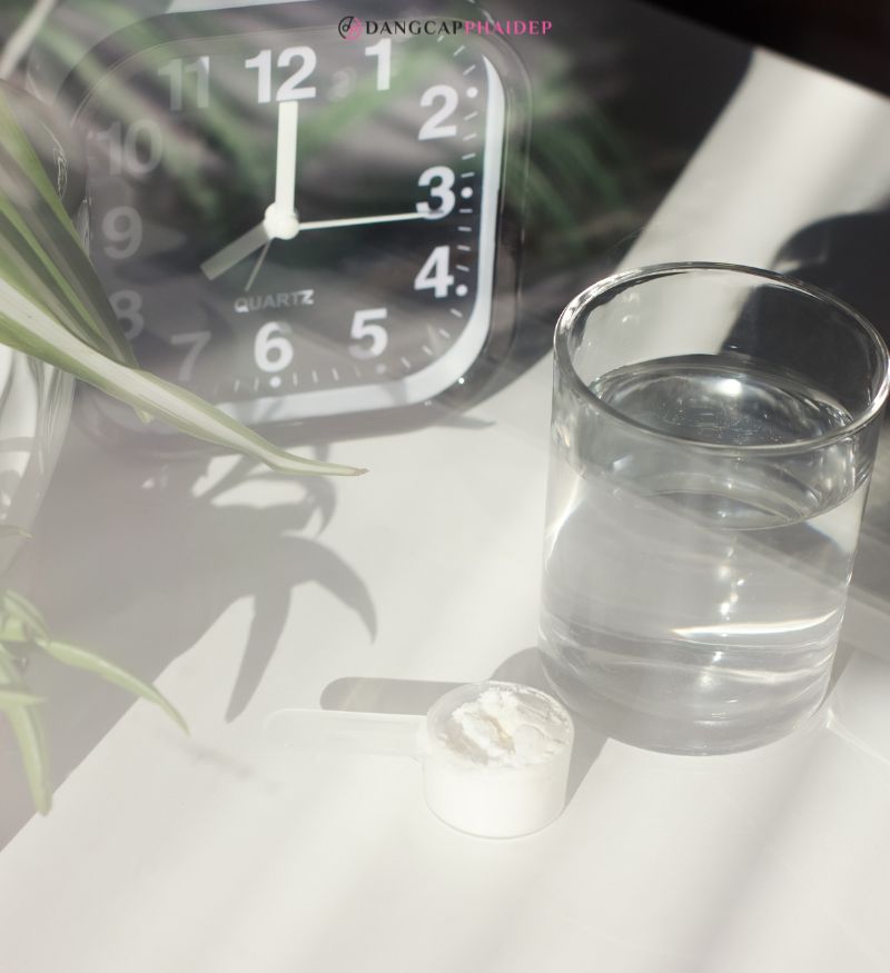 Lựa chọn thời điểm, liều lượng uống phù hợp để collagen phát huy tối da tác dụng.