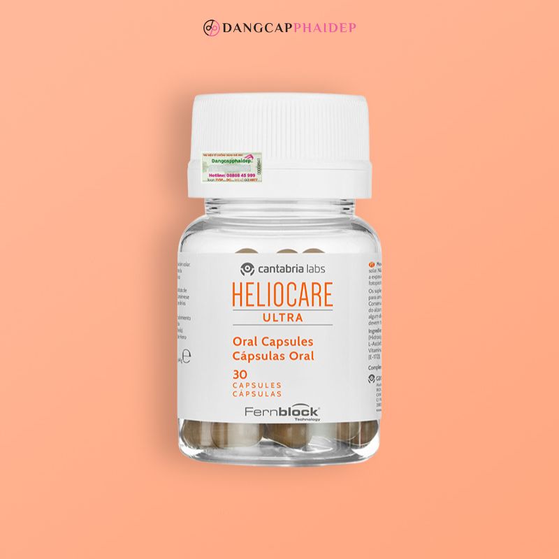 Viên uống chống nắng tối ưu Heliocare Oral Ultra.